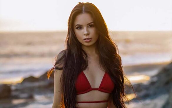 brazilian mail order bride in red top